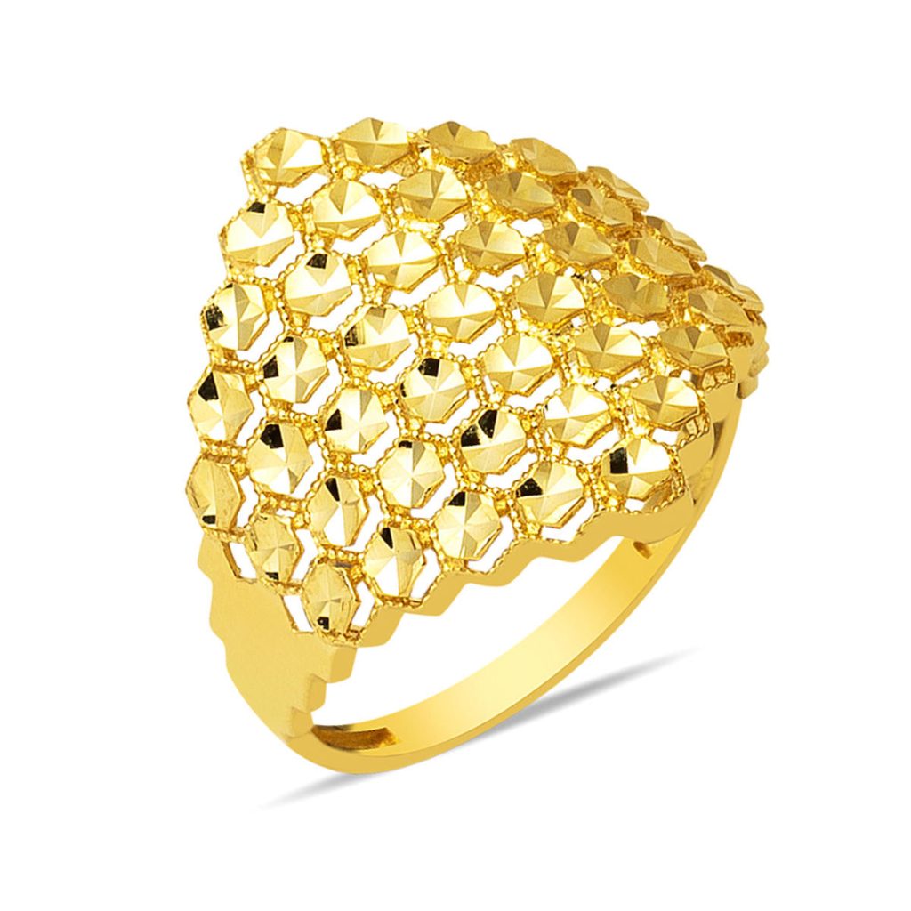 Trendy 14 Karat Plain Gold Ring