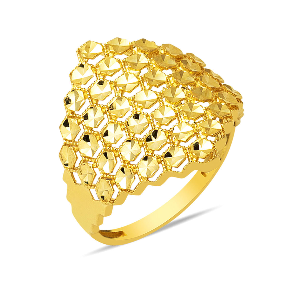 Trendy 14 Karat Plain Gold Ring