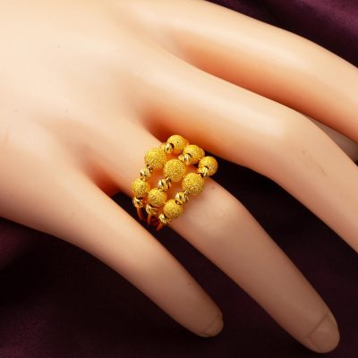 Dorique à Boules 22 Carats Kaburga Or Bague - 22K - 6.32g - EZ Gold