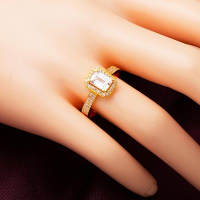 22 Ayar Altın Baget Yüzük - 22K - 2.98g - EZ Gold