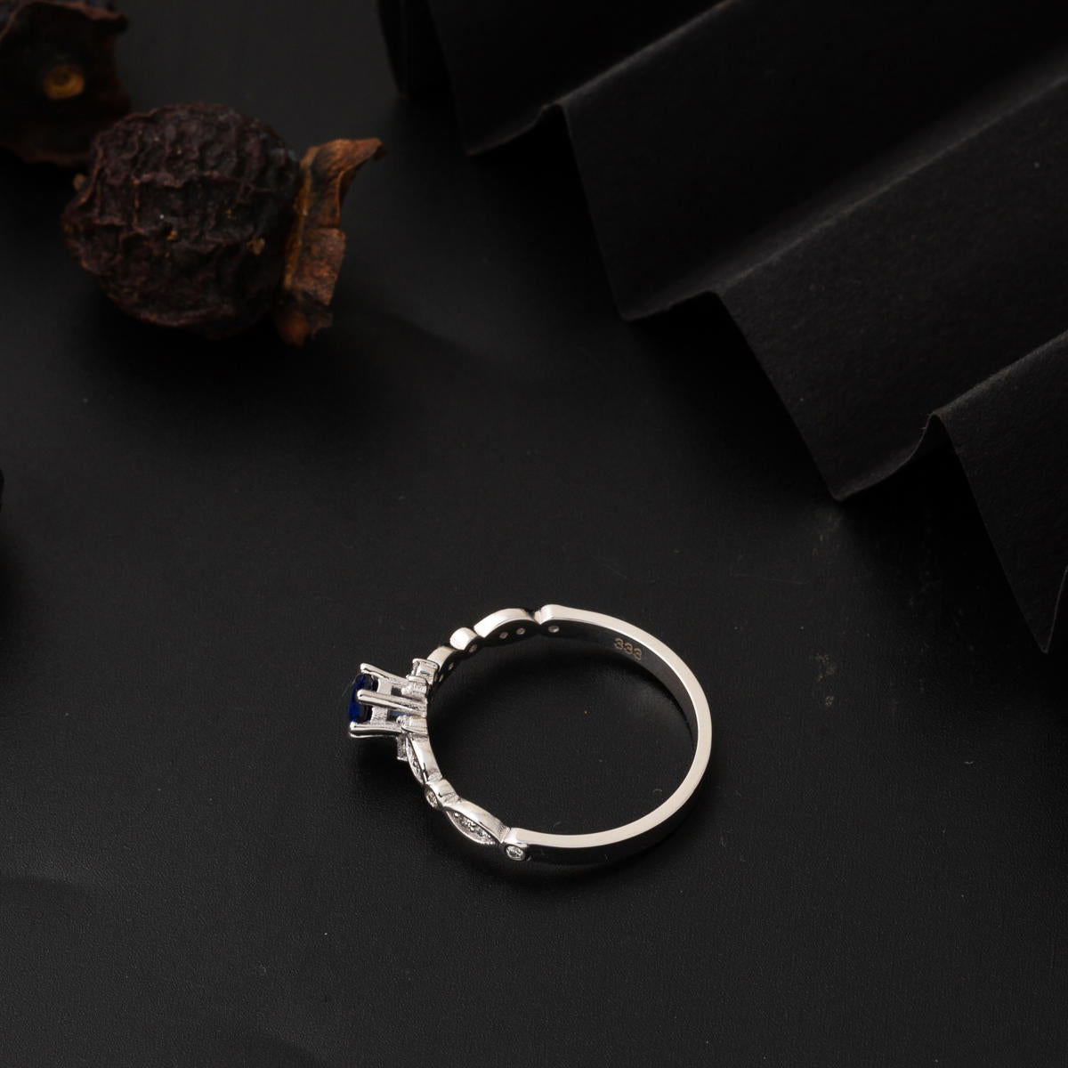 0,40 Ct. Safir Pırlantalı Yüzük - Görsel 5