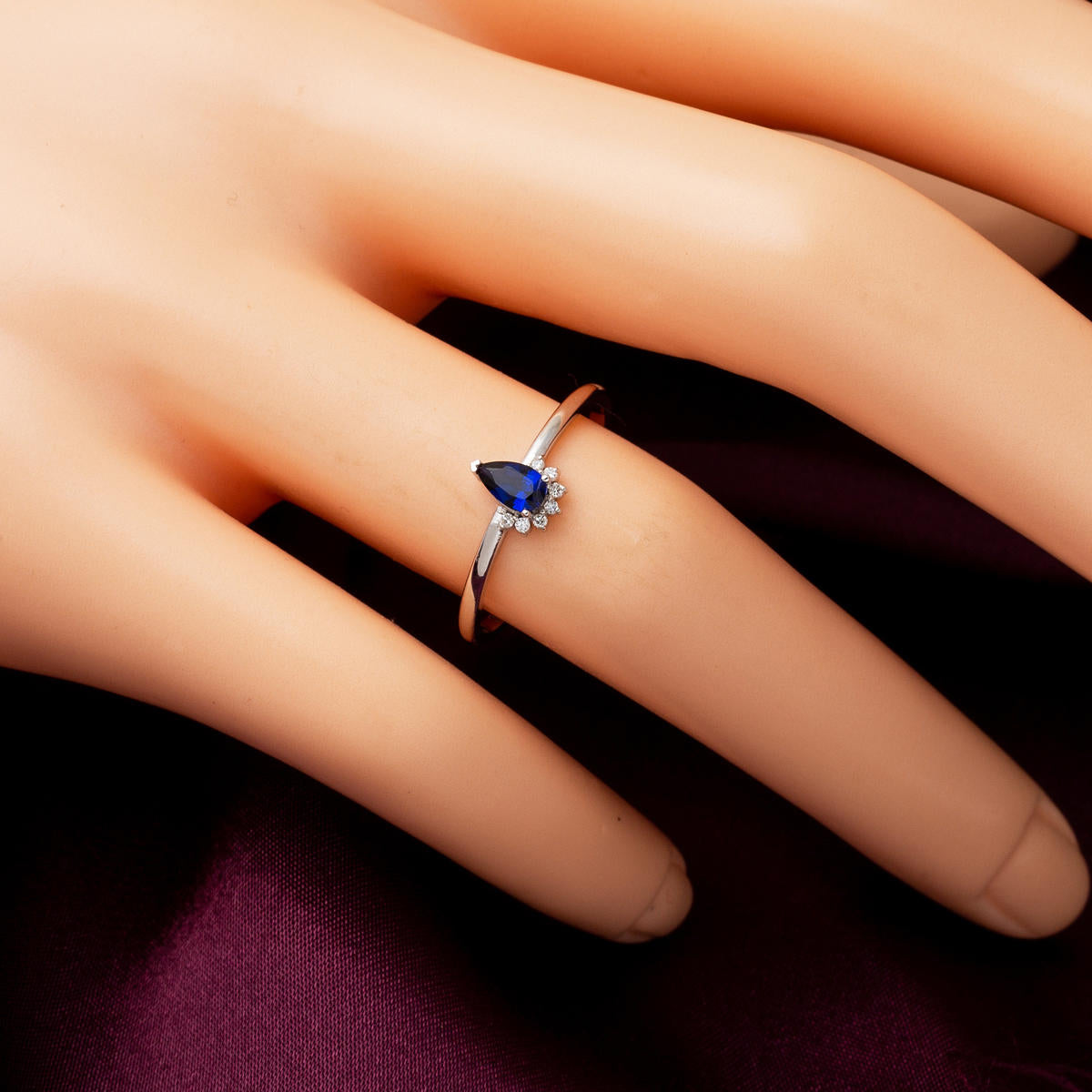 0,25 Ct. Safir Pırlantalı Yüzük - Görsel 2