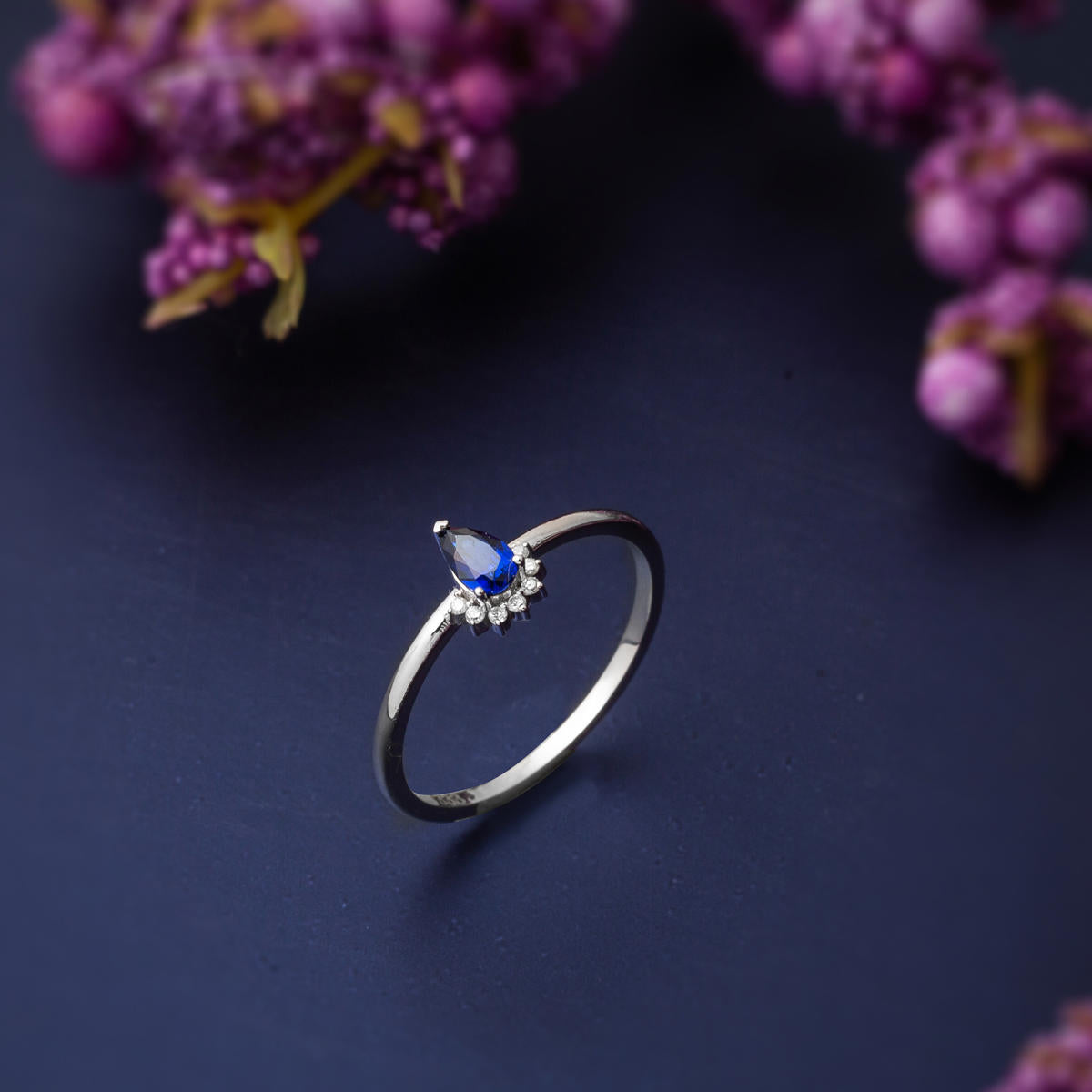 0,25 Ct. Safir Pırlantalı Yüzük - Görsel 4