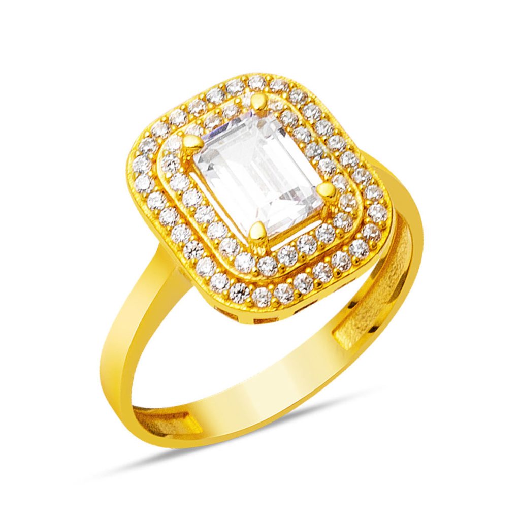 22 Karat Yellow Gold Baguette Ring
