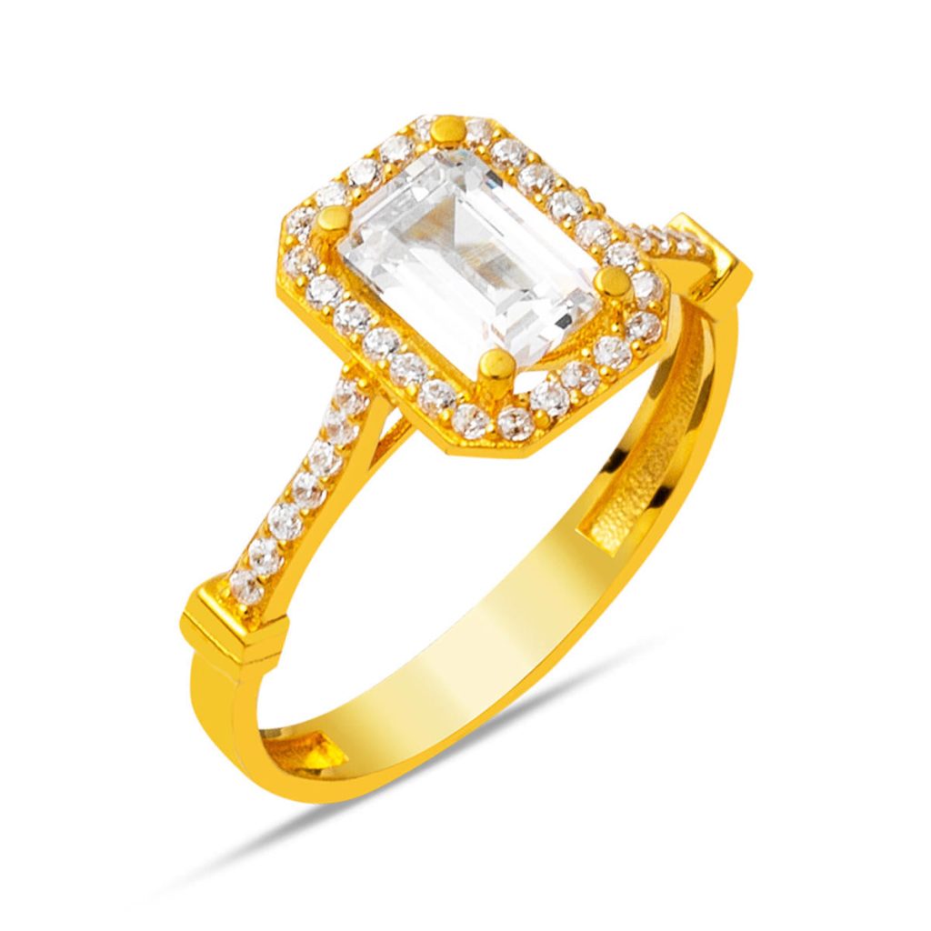 22 Karat Gold Baguette Ring