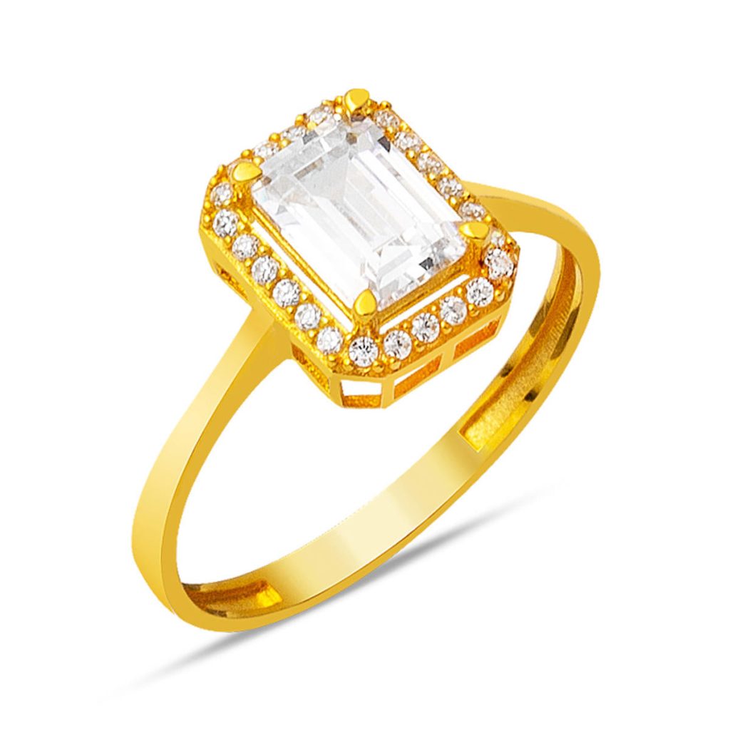 22 Karat Gold Baguette Ring