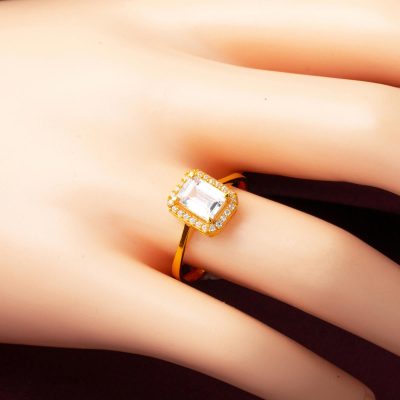 22 Carats Or Baguette Bague - 22K - 2.42g - EZ Gold