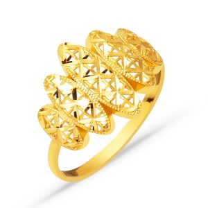 22 Carats Or Fleur de Vie Bague
