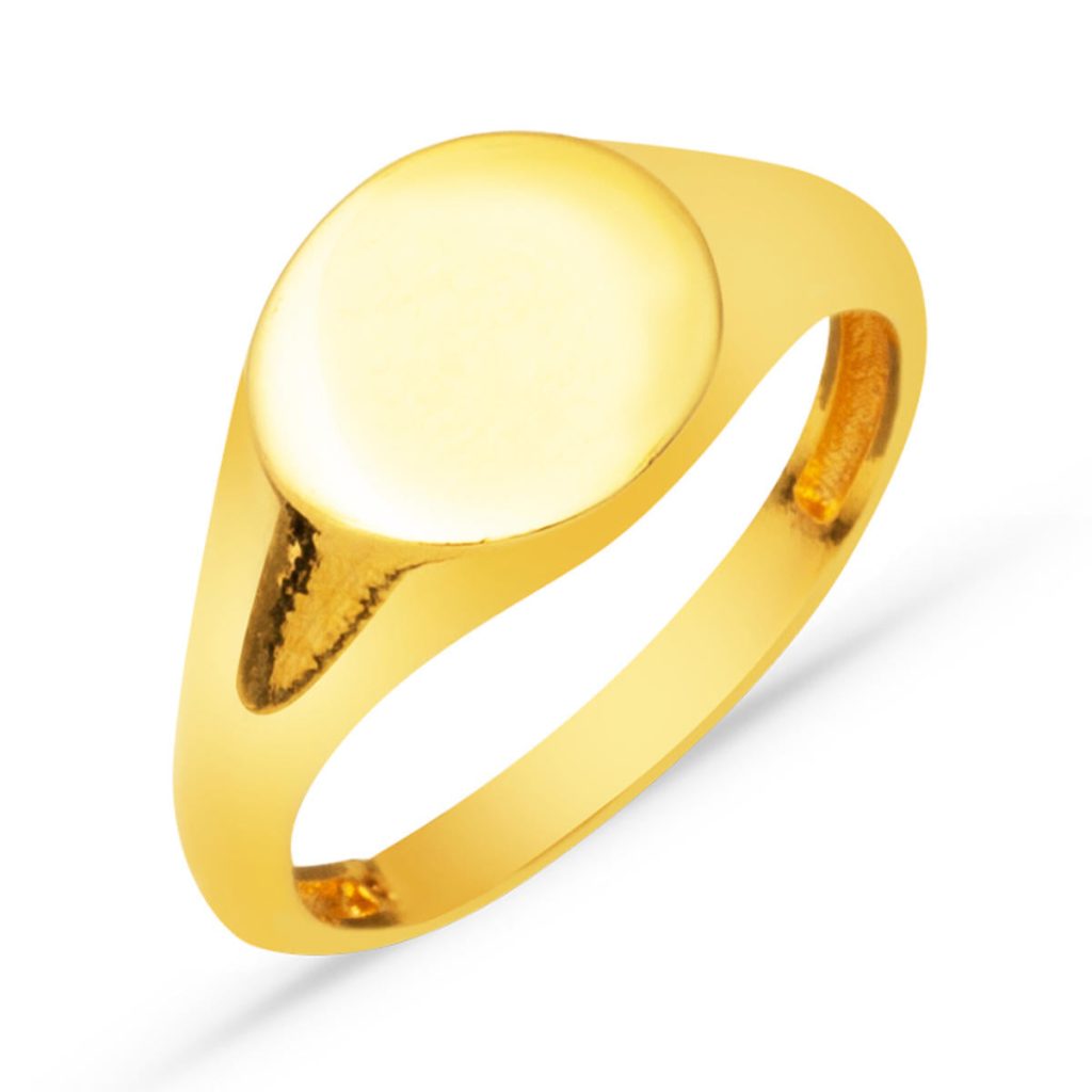 22 Karat Gold Yazı Yazılabilen Mühür Ring