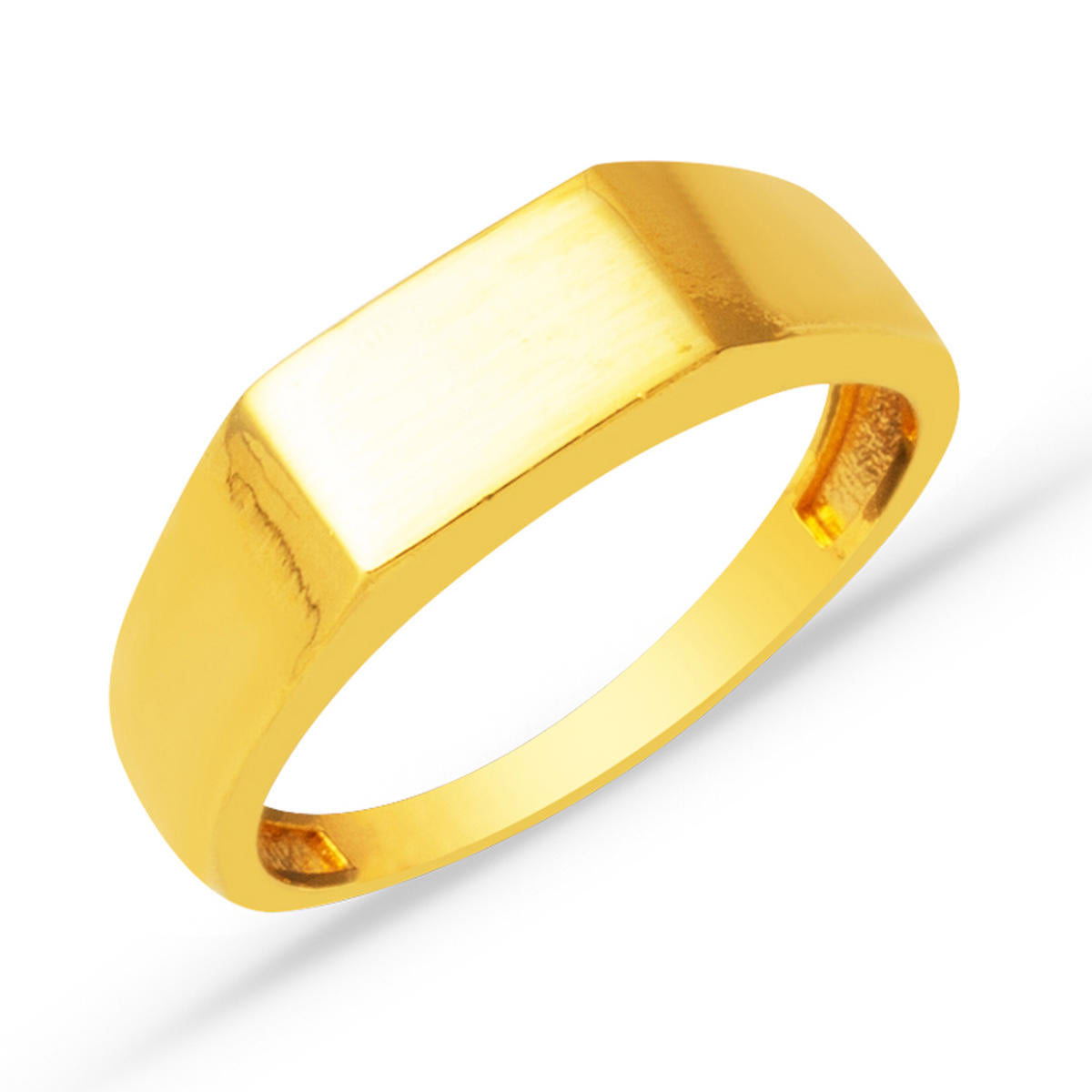 22 Carats Or Yazı Yazılabilen Mühür Bague