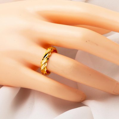 14 Carats Or Mersin Torsadée Bague - 14K - 3.6g - EZ Gold