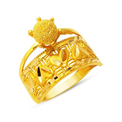 avec Cœur Top Orlı 22 Carats Or Bague