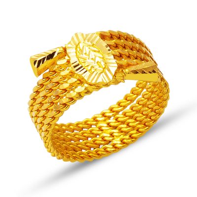22 Carats Or Torsadélı Bague
