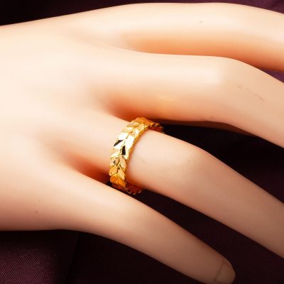 2 à Rangs Torsadé 22 Carats Or Bague - 22K - 4.5g - EZ Gold