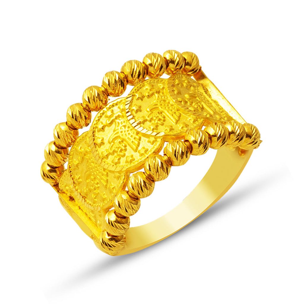 22 Karat Gold Tughra Ring
