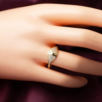 K Harfi 14 Ayar Altın Yüzük - 14K - 1.46g - EZ Gold