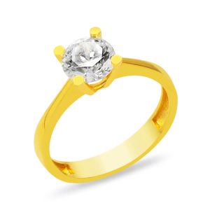 Solitaire 22 Karat Gold Ring