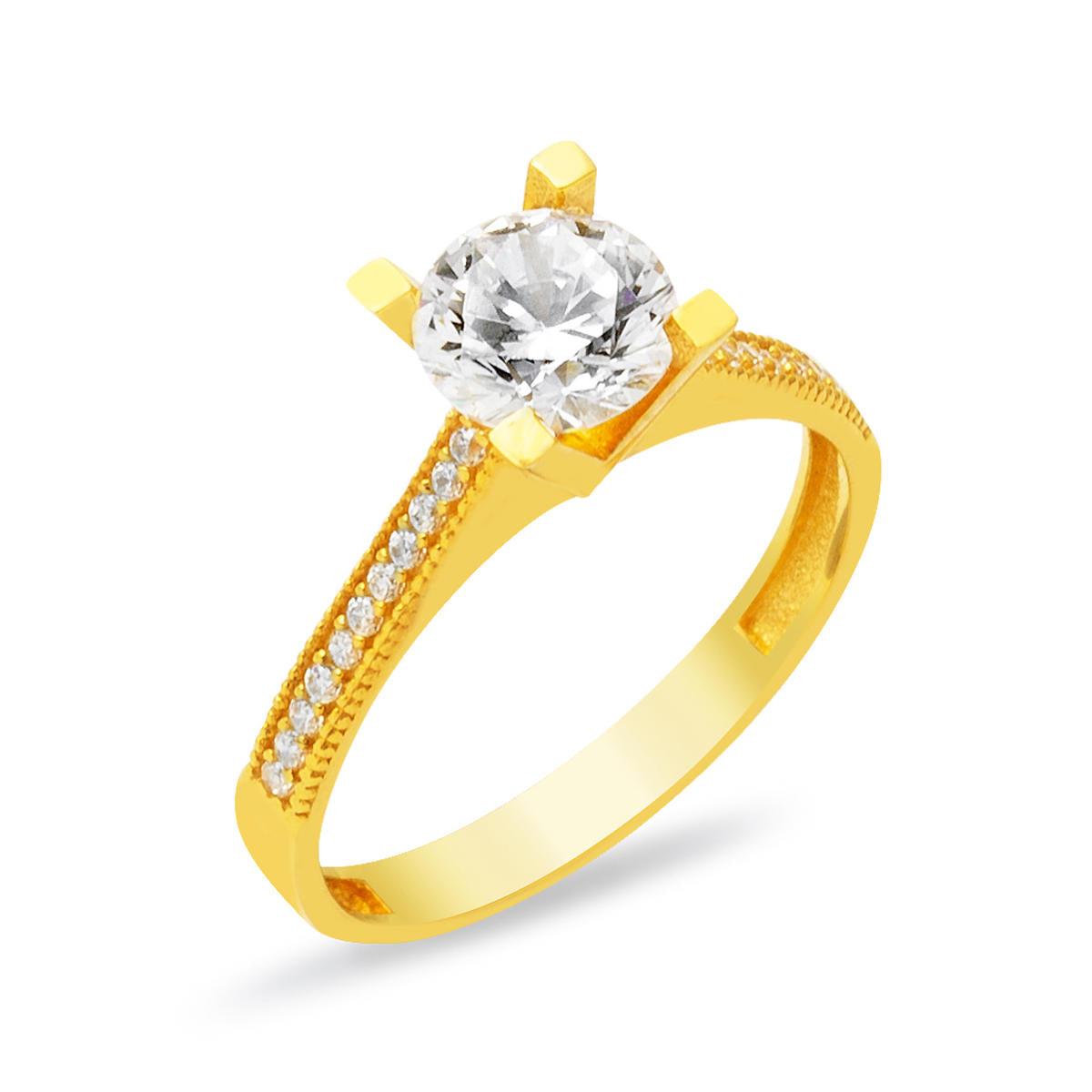 Solitaire 22 Carats Or Bague