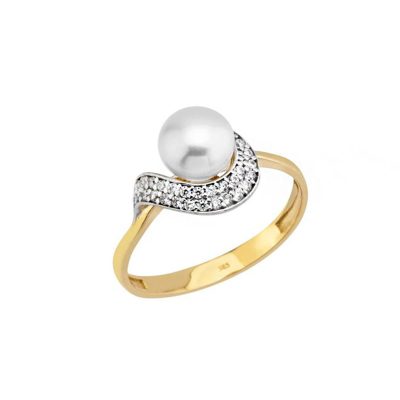 Aosta with Pearls Gold Ring