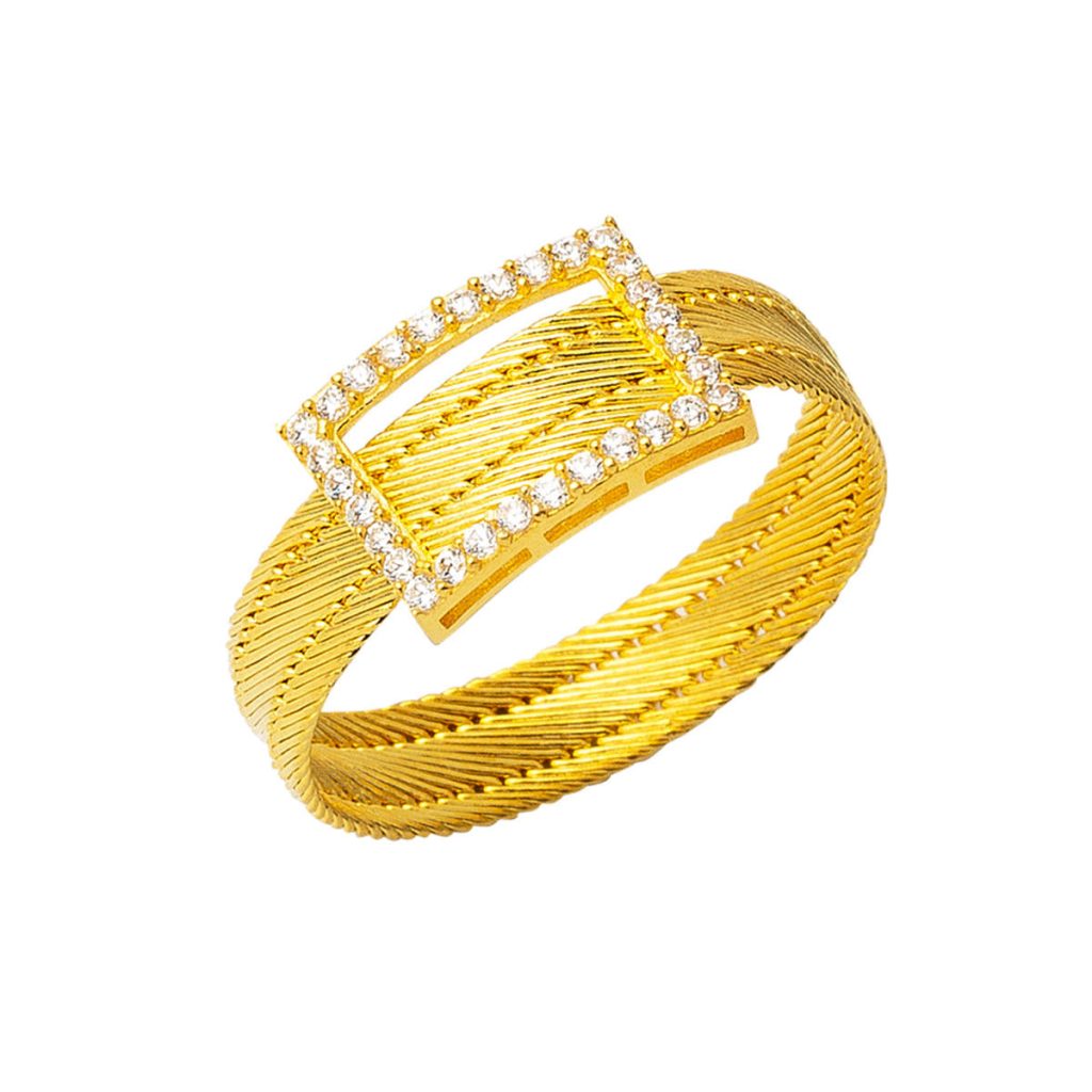 22 Karat Gold Trabzon Mesh Ring