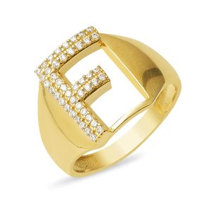 F Letteri 14 Karat Gold Ring