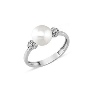 Massima de Perles Blanc Or Bague