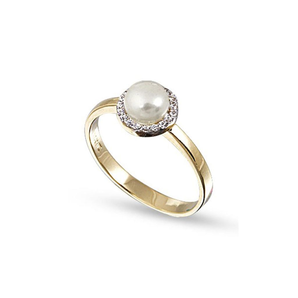 Luino Pearl Gold Ring