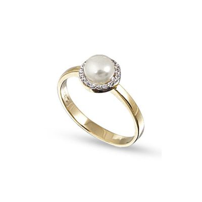 Luino with Pearls Gold Ring