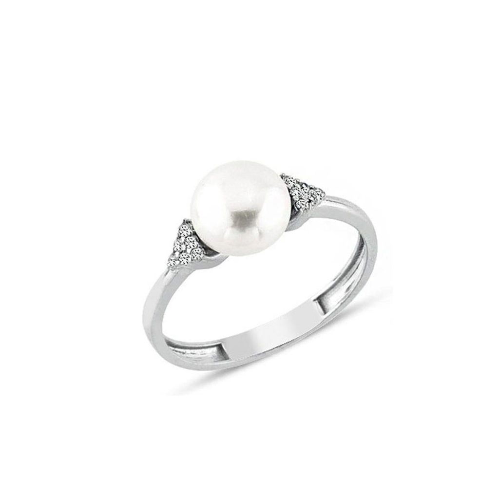 Inera Pearl White Gold Ring