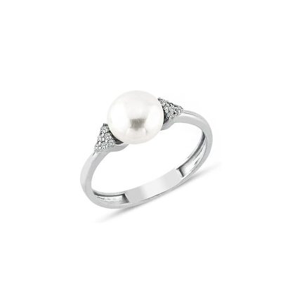 Inera with Pearls White Gold Ring