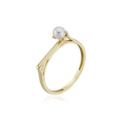 Versay with Pearls Gold Ring