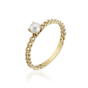 Toulon de Perles Or Bague