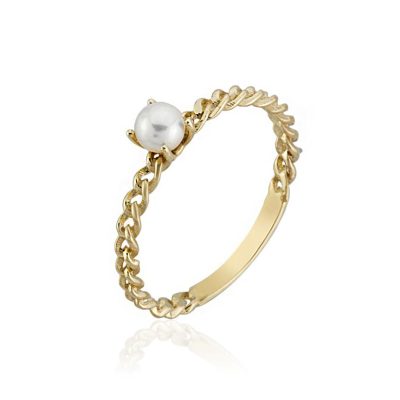 Toulon avec Perles Or Bague