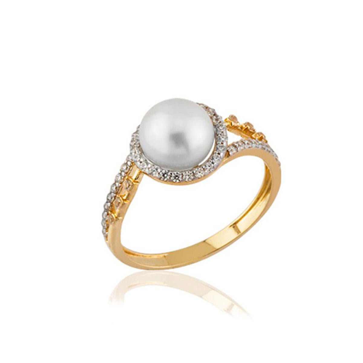 Tivoli de Perles Or Bague