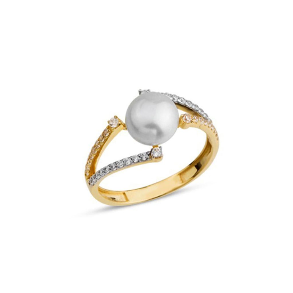 Thera Pearl Gold Ring