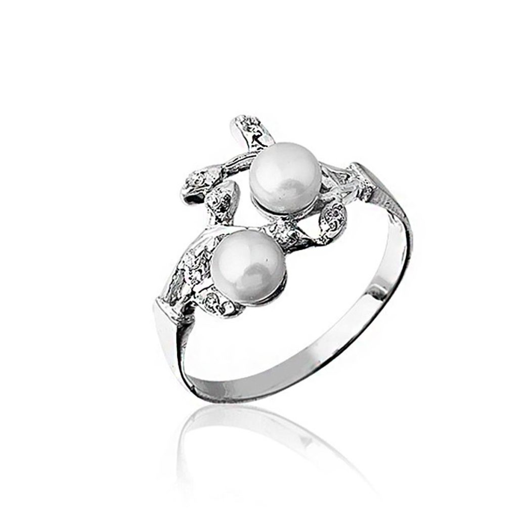 Terra Pearl White Gold Ring