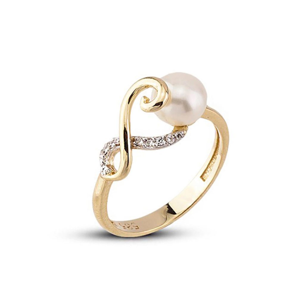 Sofia Pearl Gold Ring