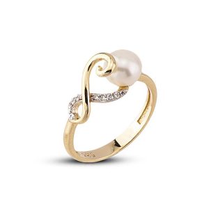 Sofia Pearl Gold Ring