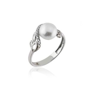 Sanremo Pearl White Gold Ring
