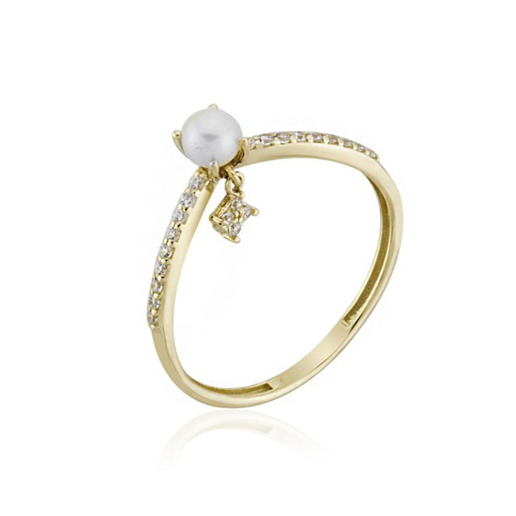 Rouen Pearl Gold Ring
