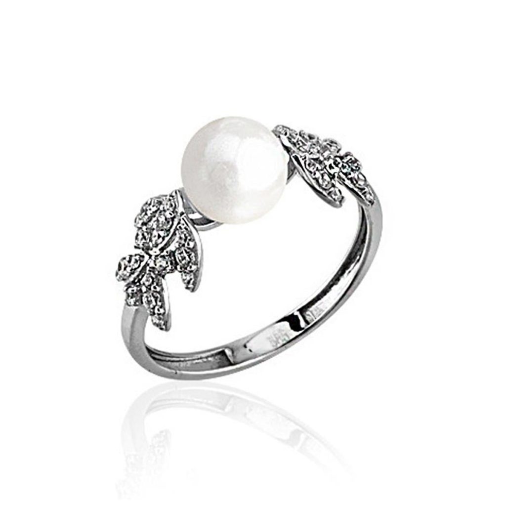 Piera Pearl White Gold Ring