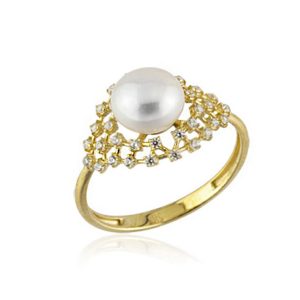 Mia de Perles Or Bague