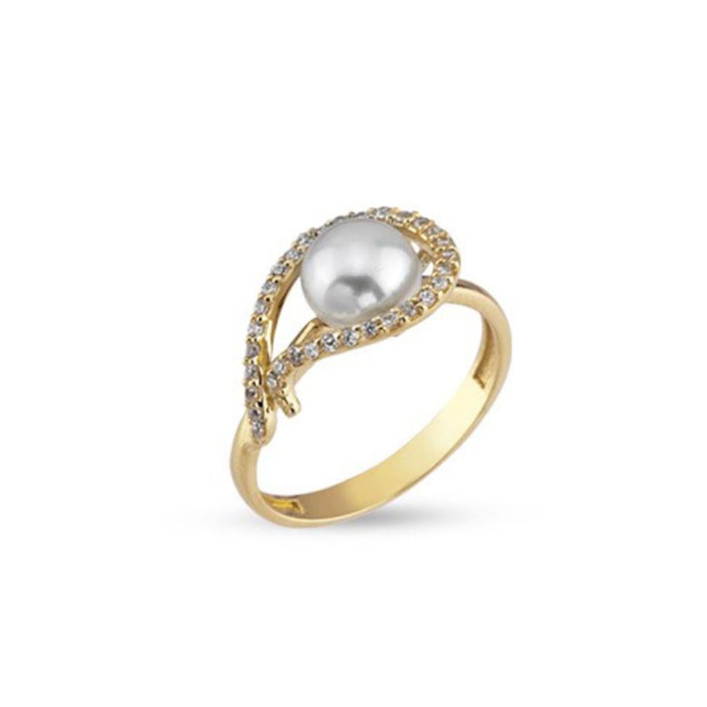 Loures de Perles Or Bague