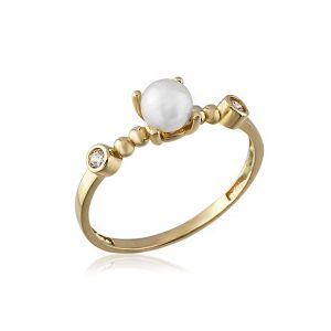 Ilaria Pearl Gold Ring