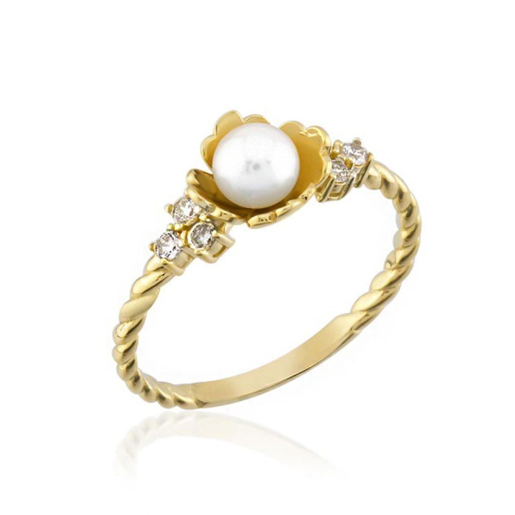 Genius Pearl Gold Ring