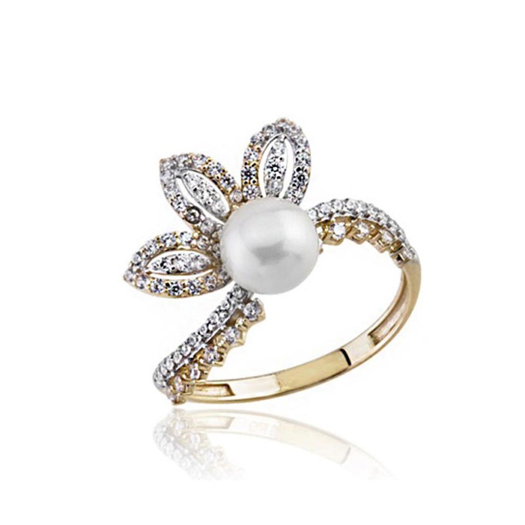 Fiore Pearl Gold Ring