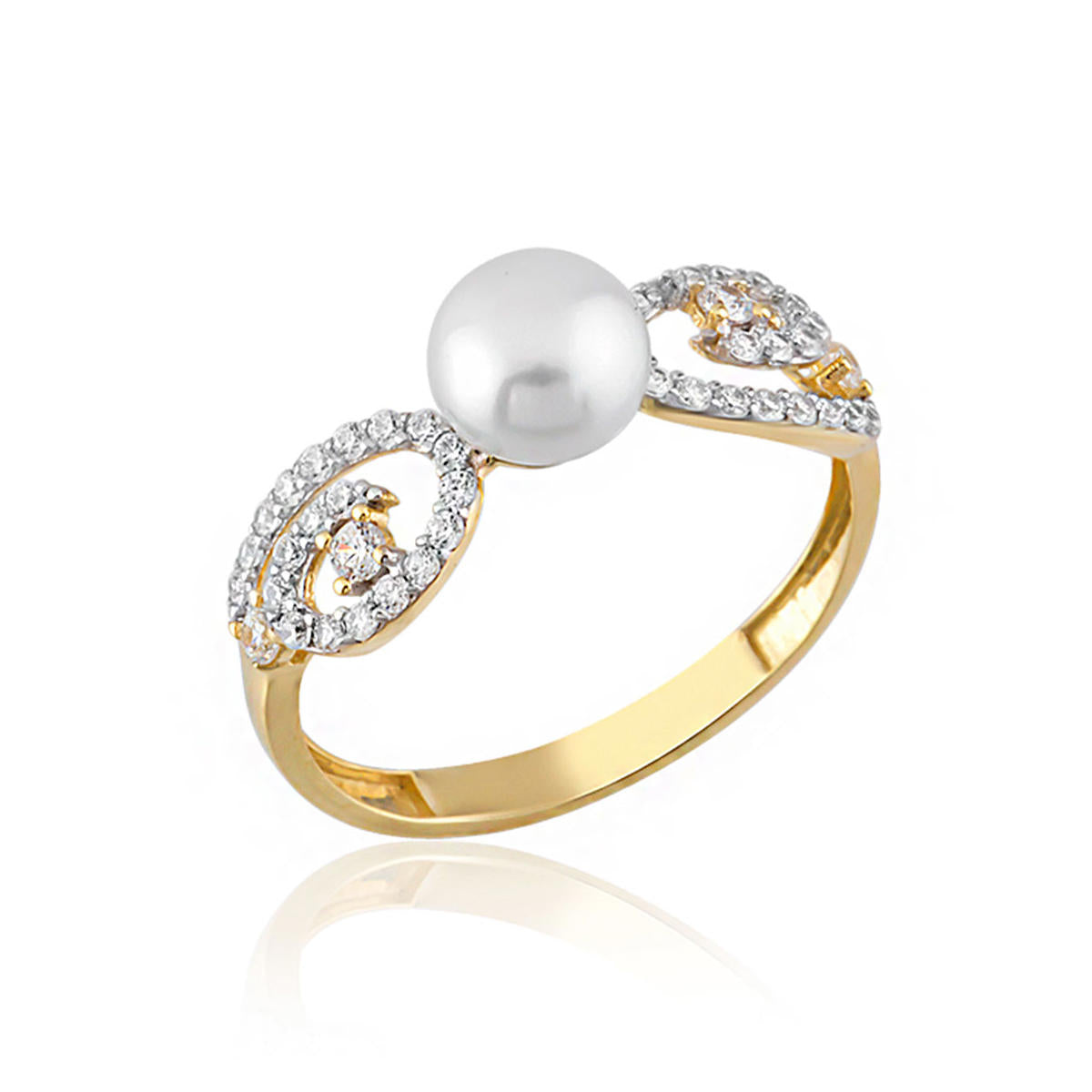 Lierre de Perles Or Bague