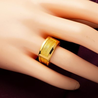 Plain Trabzon Mesh 22K Gold Ring - 22K - 8.59g - EZ Gold