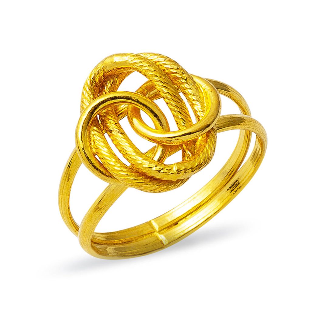 Sadakat 22 Karat Plain Gold Ring