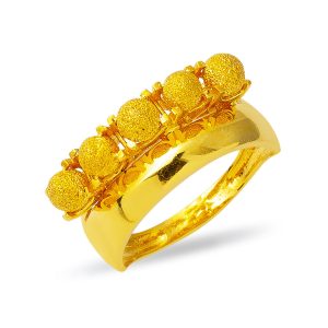 Beş Beaded Wedding Ring 22 Karat Gold Ring